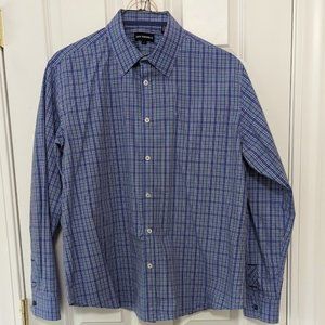 Like New Jack Maverick Button Up Blue Plaid Long Sleeve Shirt Sz L